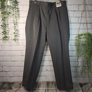 PRESSWICK & MOORE EXTENDER MENS CASUAL DRESS PANT CHARCOL GRAY NWT 38X30